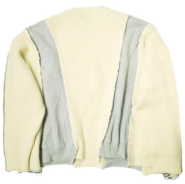 LIBERAL ARTS x DISCOVERED リベラルアーツ ディスカバード 23AW 別注 REMAKE KNIT オーバーサイズ リメイクニット LA-14-03-0223 Free WHITE セーター ドッキング 定価77 000円