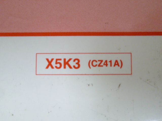 choi nori チョイノリ X5K3 CZ41A 配線図有 スズキ サービスガイド サービスマニュアル