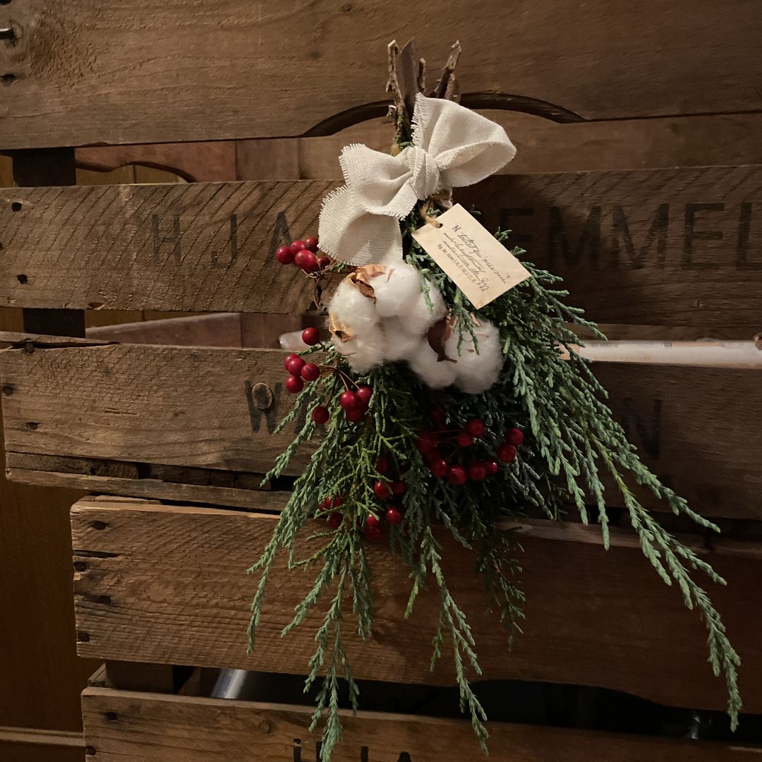 受注生産 クリスマス スワッグ ハンドメイド ドライフラワー  