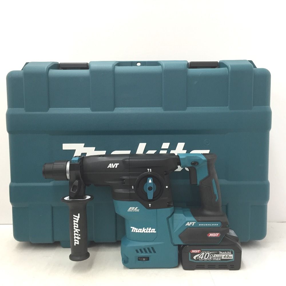 makita マキタ 40Vmax 4.0Ah 30mm 充電式ハンマドリル SDSプラス ケース 充電器 バッテリ2個セット HR008GRMX