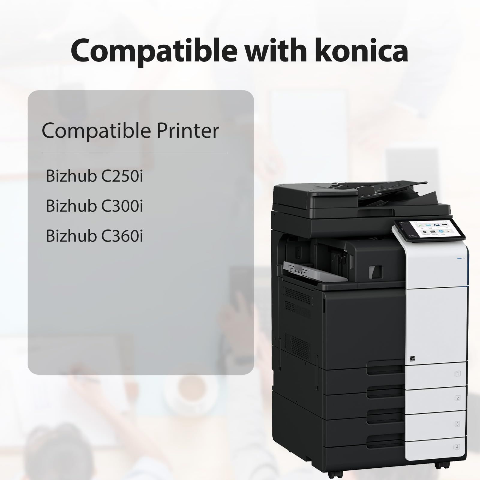 Verveoy TN328 TN328K AAV8130 トナーカートリッジ コニカミノルタ ビズハブ TN-328 TN328K TN328 TN328 ブラックトナー交換用 コニカミノルタ Bizhub C250i C300i C360iプリンター用