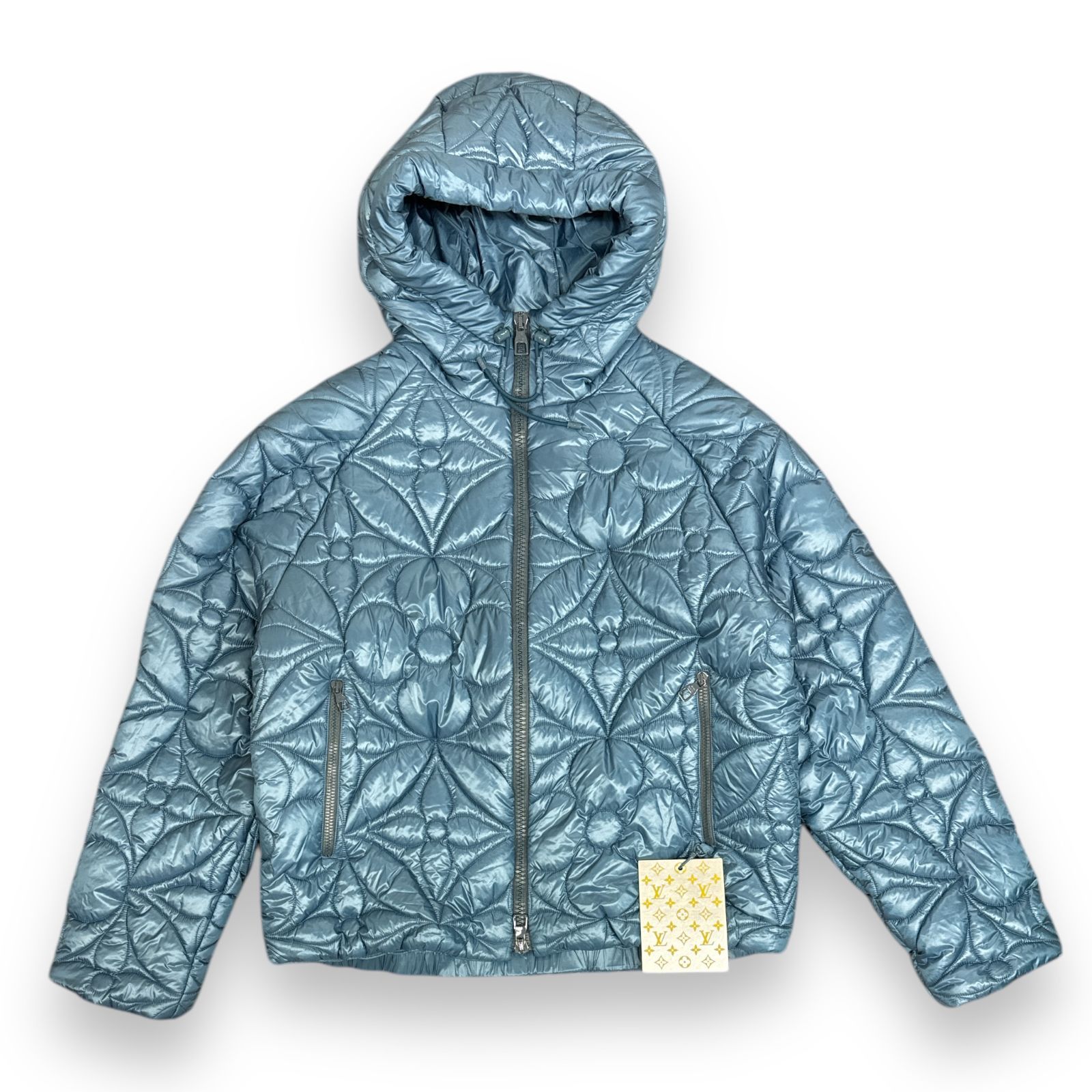 国内正規 新品 LOUIS VUITTON 22SS Flower Monogram Puffer Jacket フラワーモノグラムパファージャケット  ルイヴィトン RM222E DH1 HMB47W ブルー 52 69885A6 - メルカリ