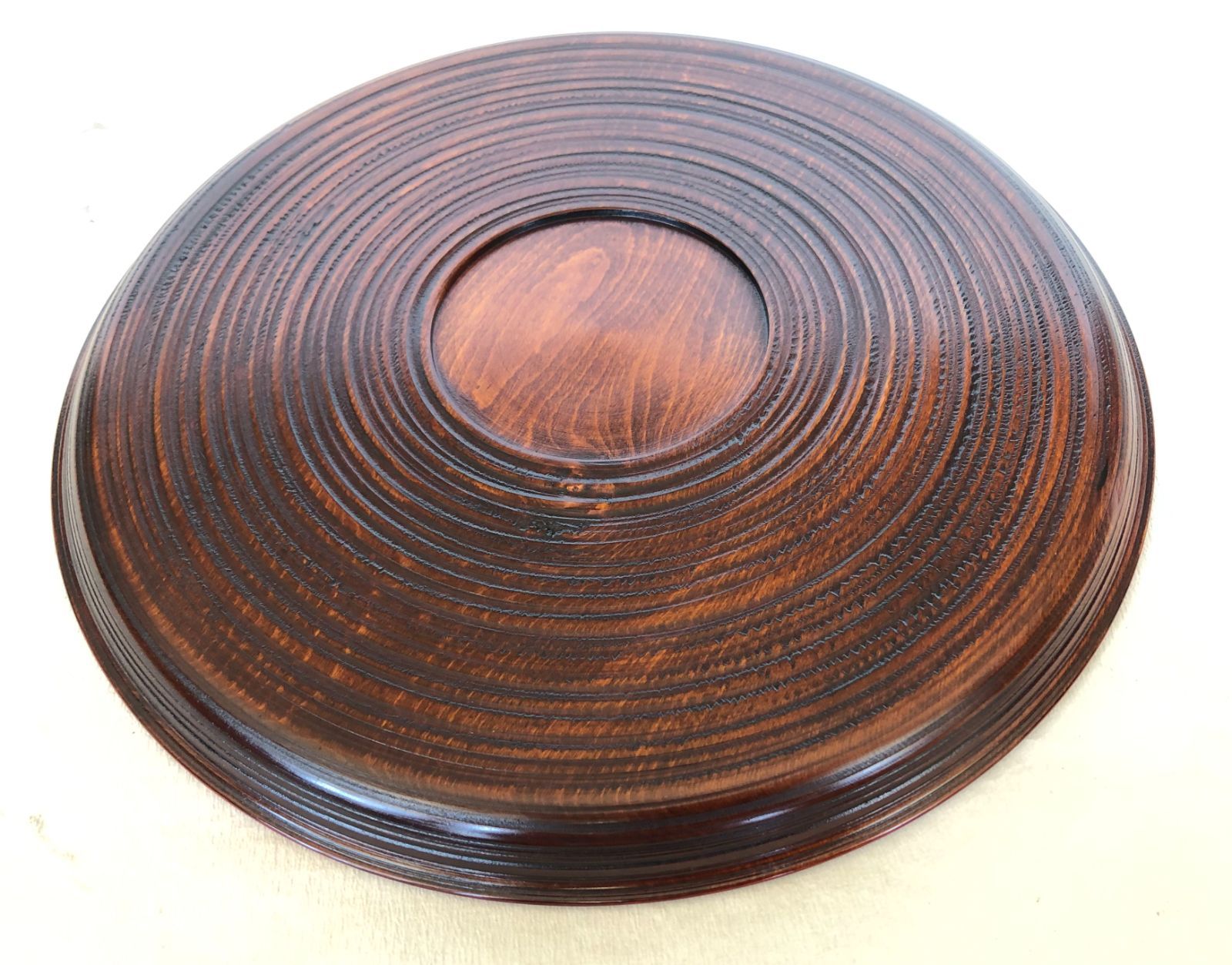 丸盆トレー お盆 花後藤太陽給仕盆 尺寸 30㎝ 給仕盆 漆器 漆塗り 讃岐