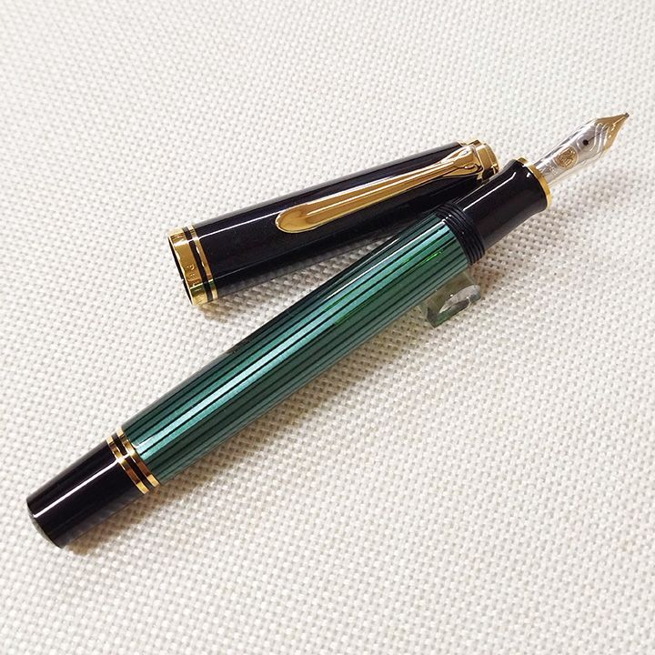 ペリカン 万年筆 スーベレーンM600 グリーンストライプ M
