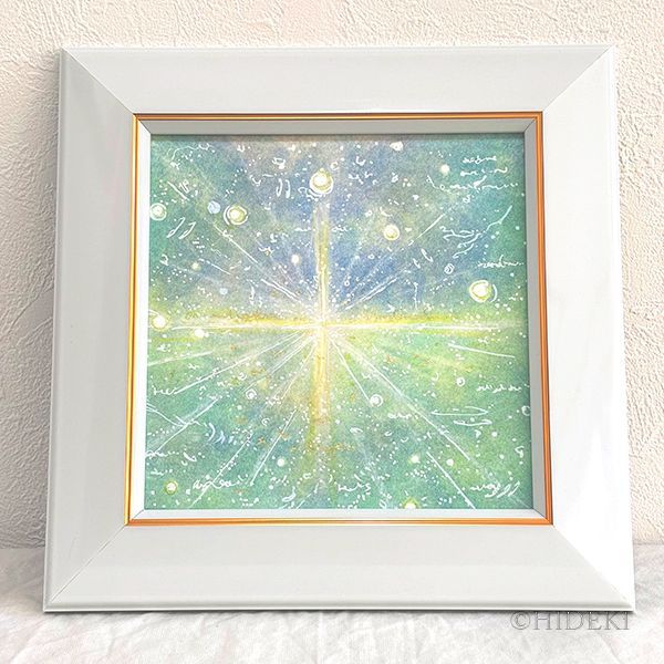 抽象画パステルアート 水瓶座