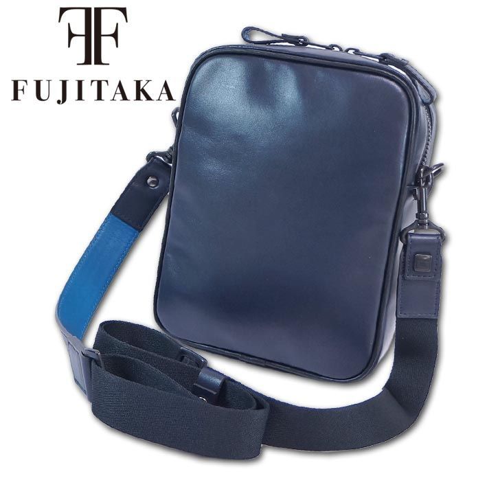 フジタカ FT by FUJITAKA レザーミニショルダーバッグ ジェイ メンズ ネイビー 紺 日本製 定価25 300円 FT 本革 サコッシュ 牛革 コンパクト