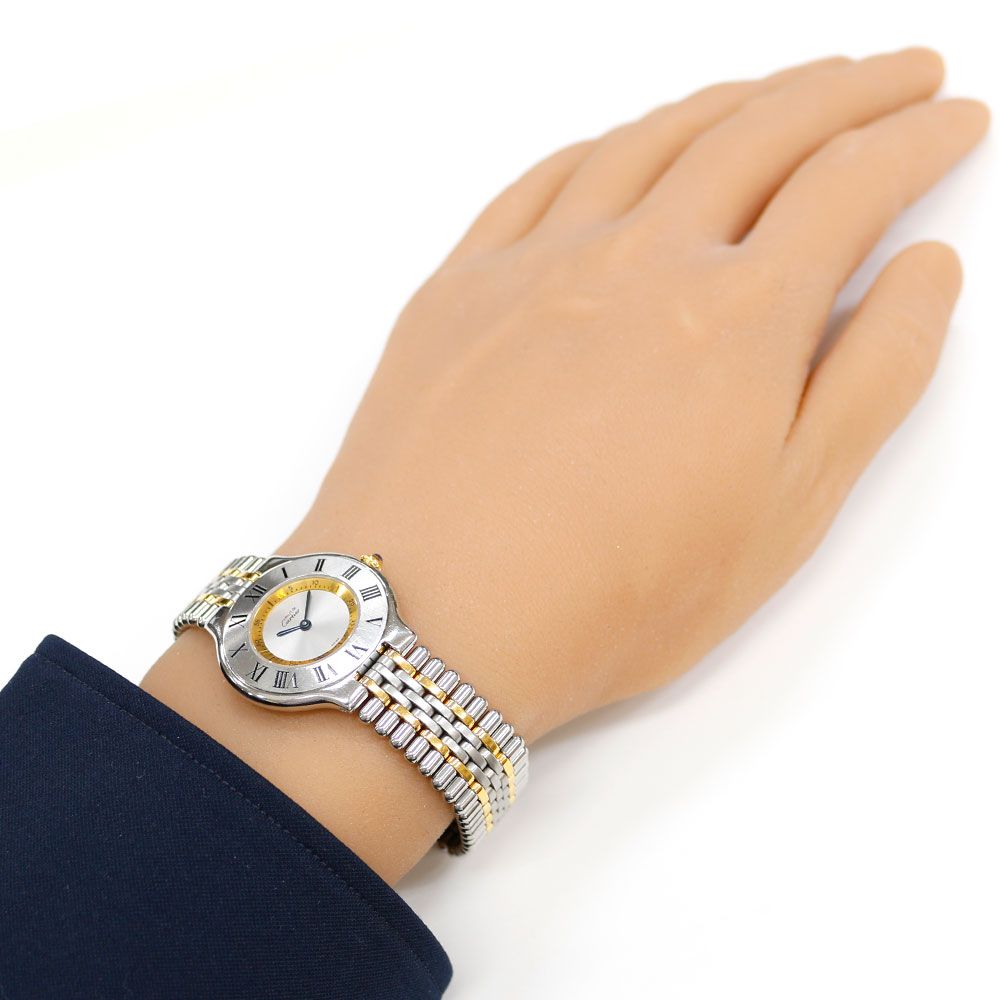 カルティエ マスト21 腕時計 時計 ステンレススチール 123 000P