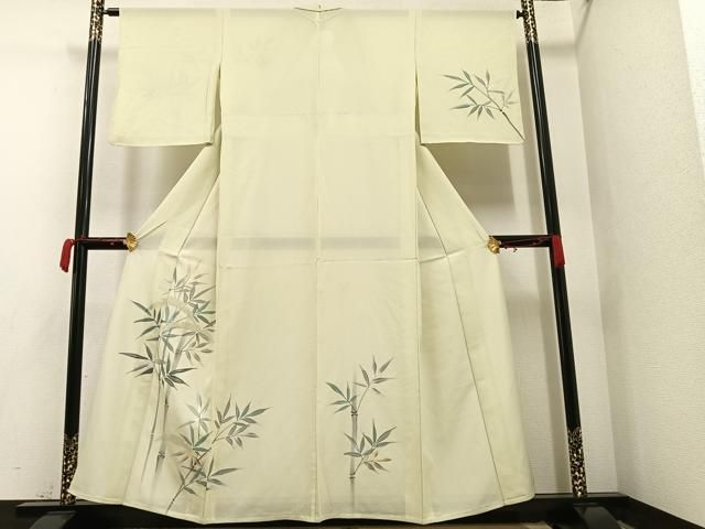 平和屋着物□訪問着 手描き 中国三大刺繍 汕頭刺繍 スワトウ刺繍 舞