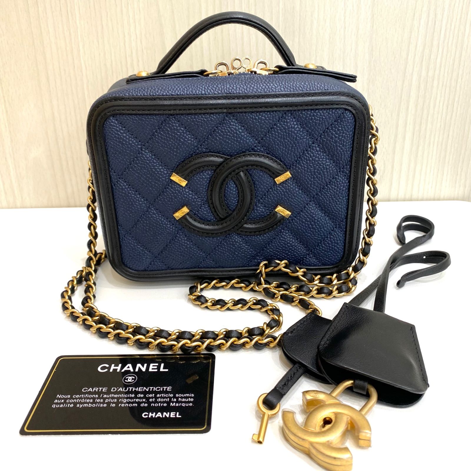 極美品】限定価格 シャネル スモールチェーンバニティ CCフィリグリー