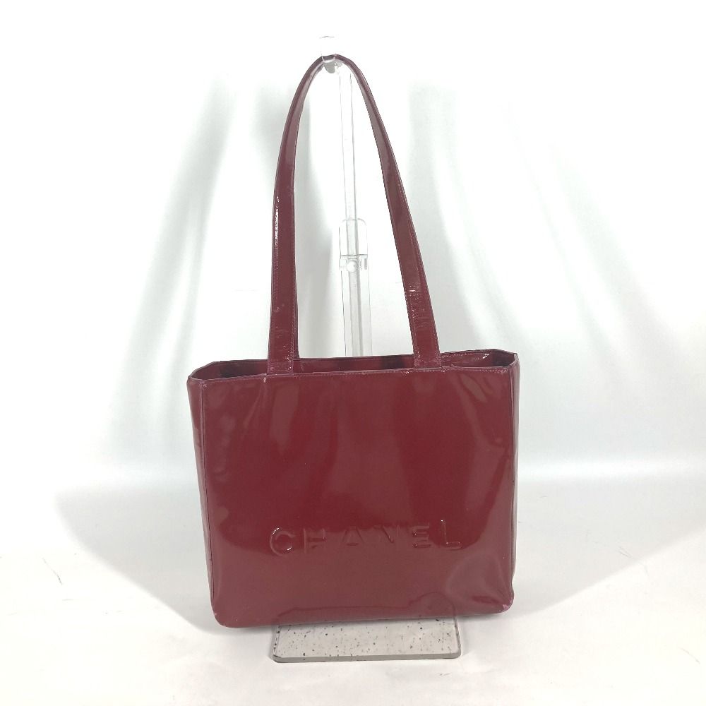 シャネル エナメル チェーンバッグ キャメル ココマーク ミニバッグ