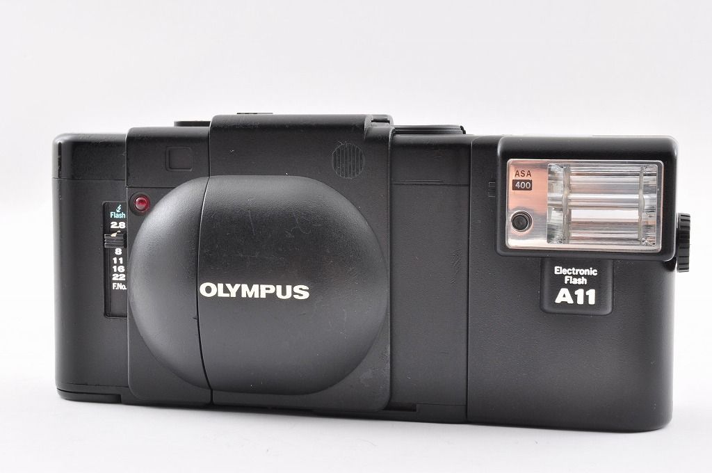 Olympus オリンパス XA ブラック 35mm コンパクトフィルムカメラ A11フラッシュ付き