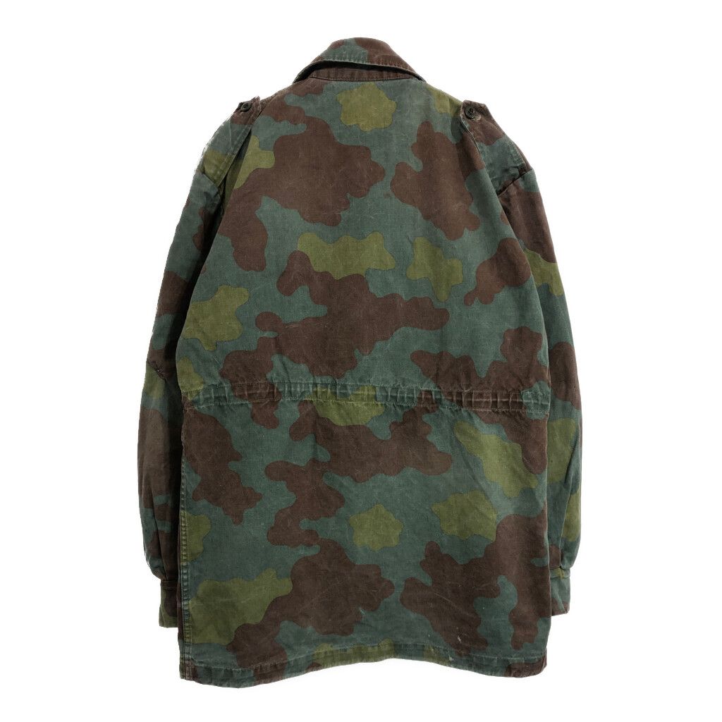 イタリア軍 サンマルコカモ フィールドジャケット ユーロ ミリタリー グリーン(メンズ XL相当)中古 古着 U5378 イタリア軍 サンマルコカモ フィールドジャケット ユーロ ミリタリー