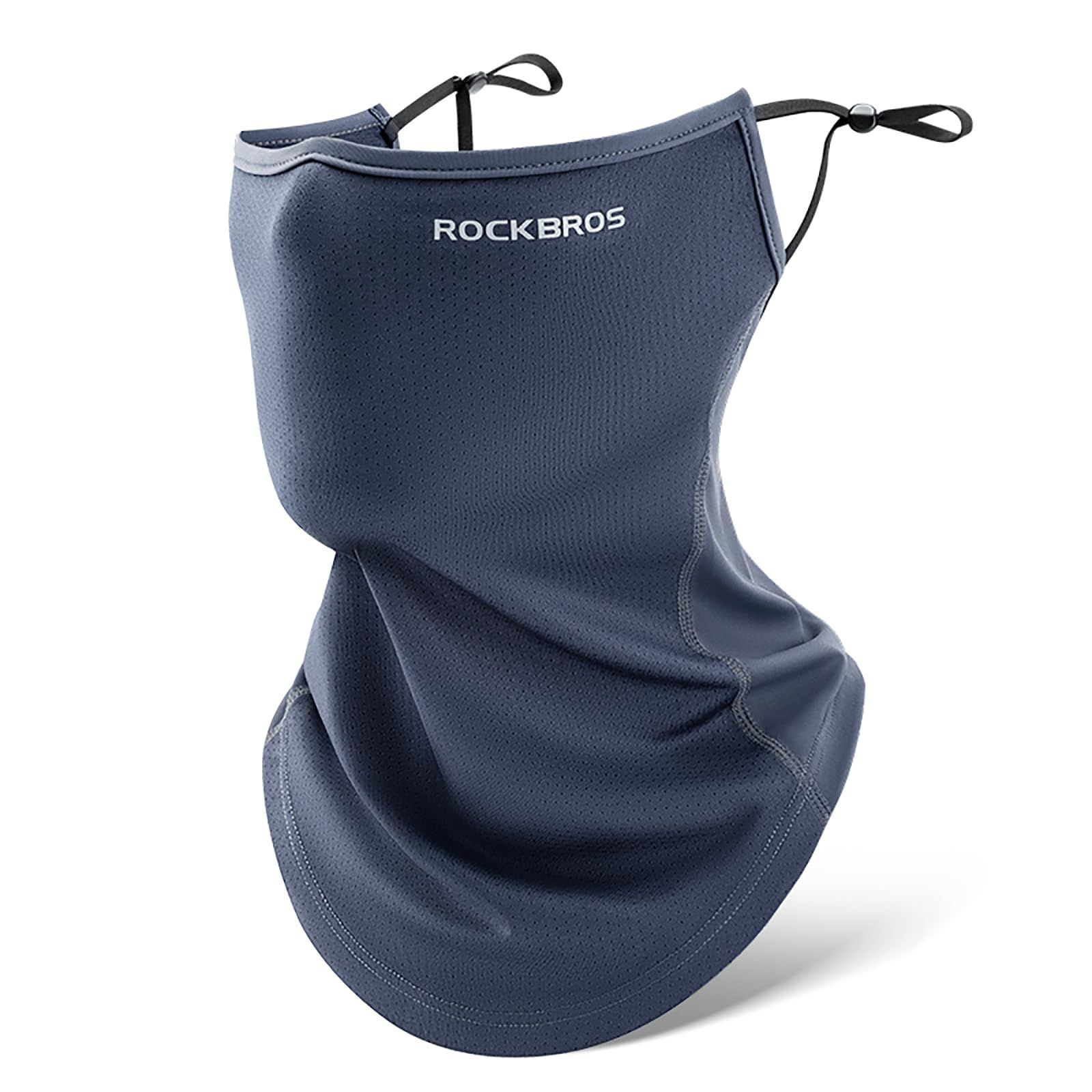 【特価】[ROCKBROS] ロックブロス フェイスカバー uvカット 夏用 冷感 ネックカバー 日焼け防止 UPF50+ 息苦しくない レディース メンズ 吸汗速乾 耳掛け 防風 防塵 軽量 スポーツ バイク ゴルフ 