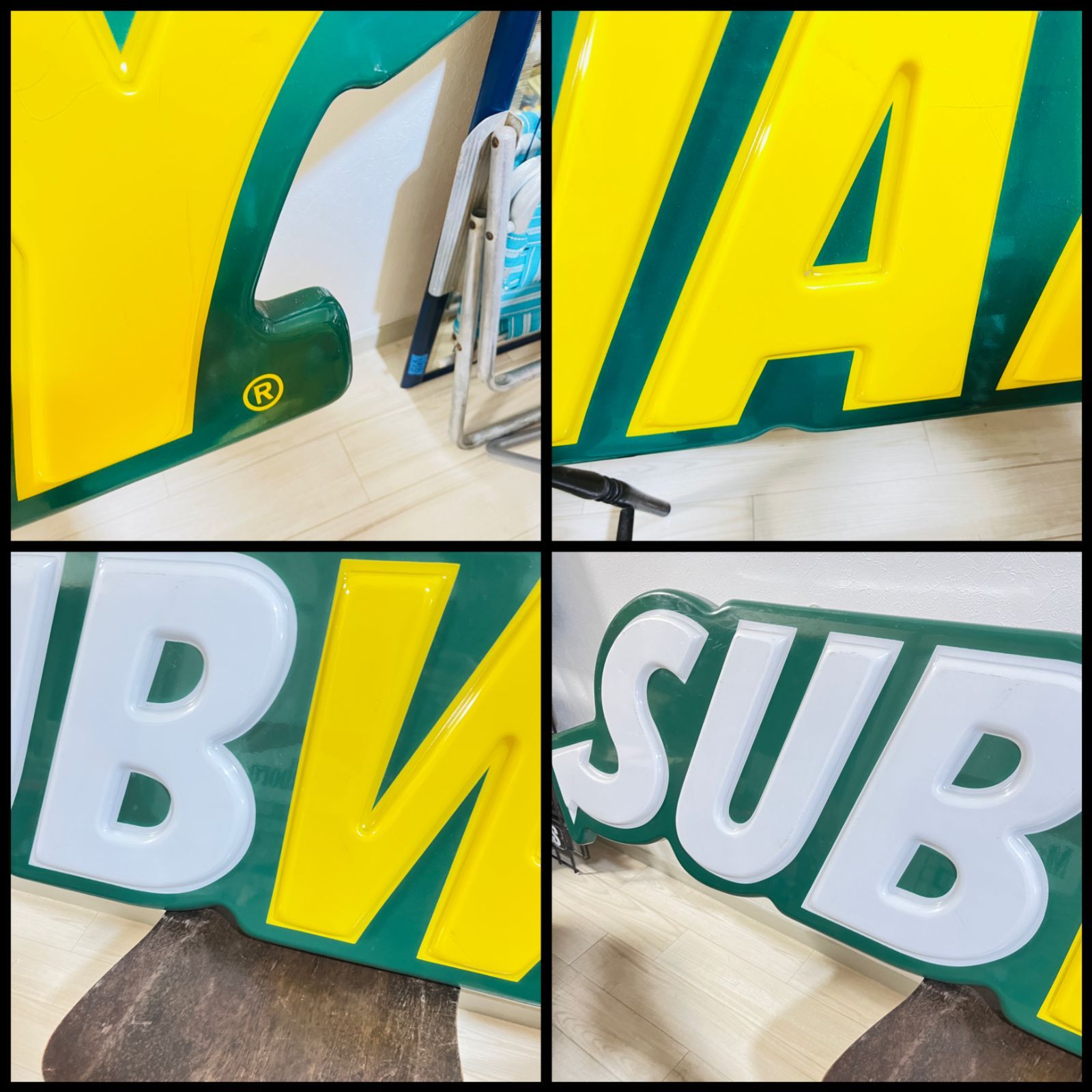ショップサイン】2m超 SUBWAY (サブウェイ) 看板 ビンテージ - メルカリ
