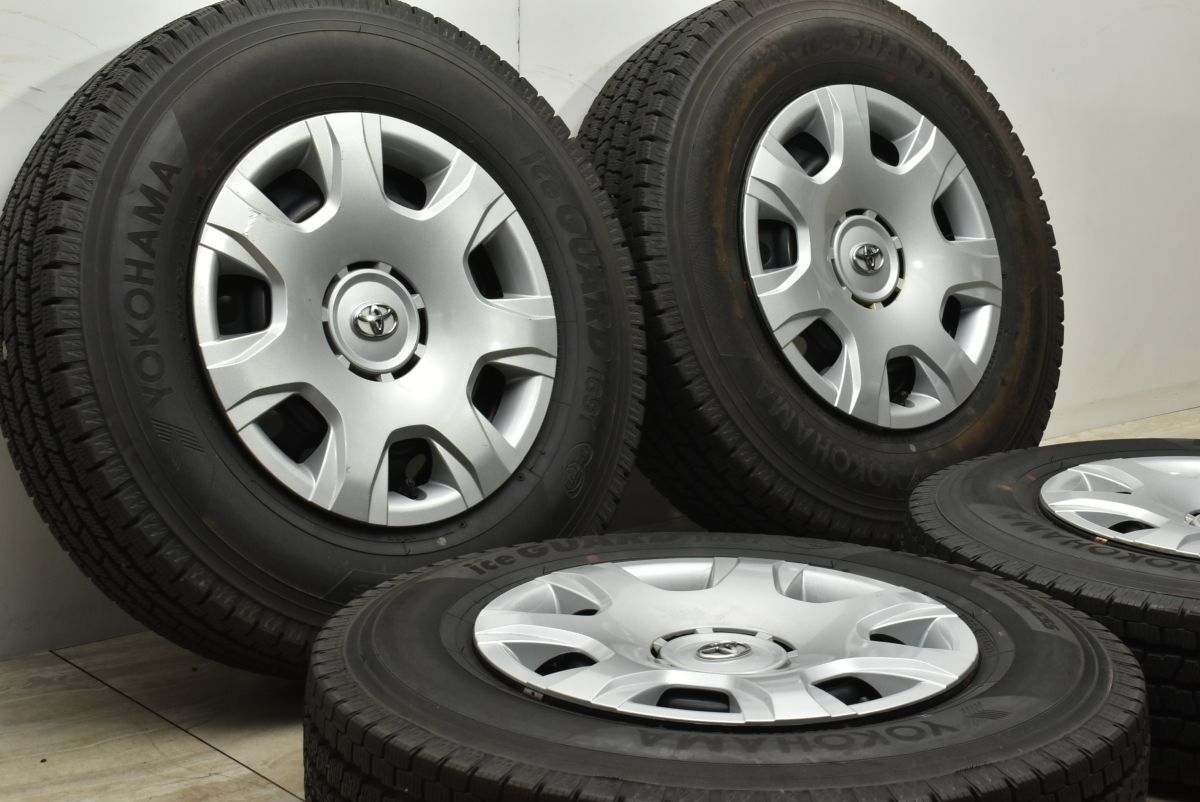 バリ溝 スタッドレス付】トヨタ 200 ハイエース 純正 15in 6J+35 