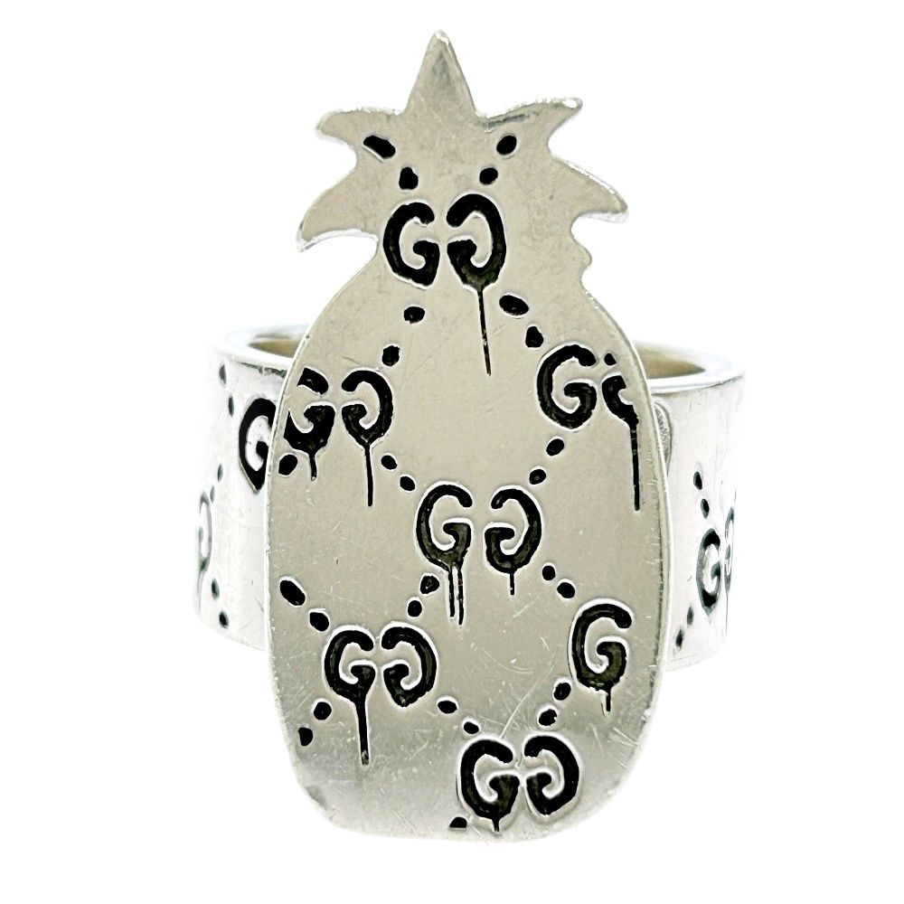 中古】【箱付き】 GUCCI グッチ シルバー ゴースト パイナップル