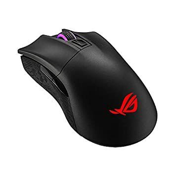 【中古】【非常に良い】ASUS Aura Sync対応 スイッチ換装 可能 FPS用 ゲーミング ワイヤレス マウス P702 ROG Gladius II Wireless