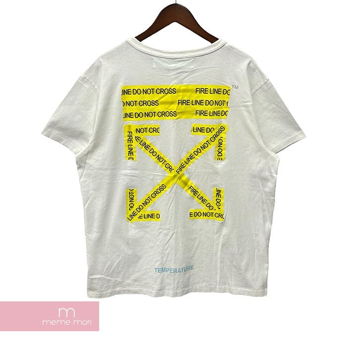OFF WHITE オフホワイトファイヤーテープシャツアローロゴ