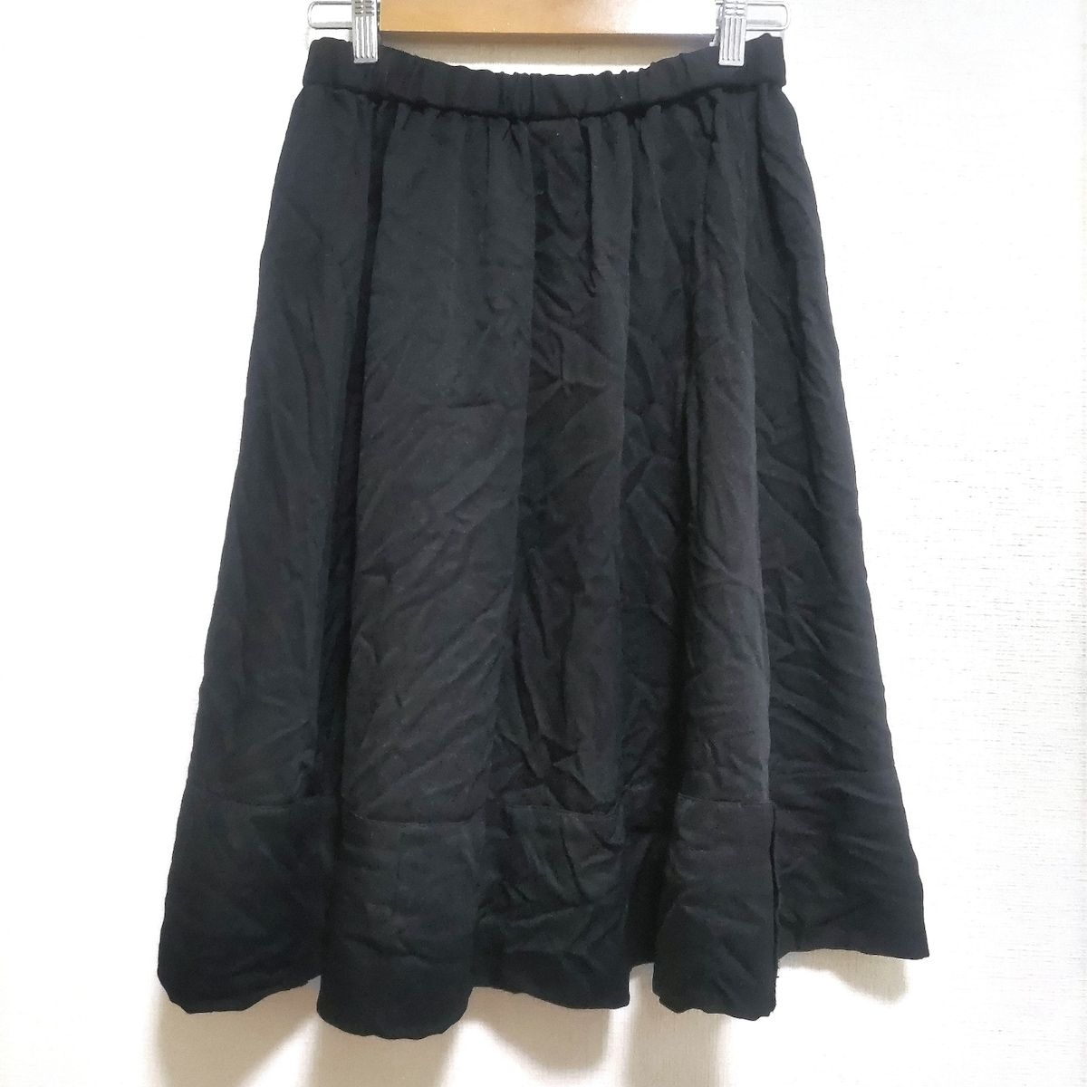COMME des GARCONS GIRL(コムデギャルソンガール) スカート サイズXS レディース美品 - 黒 ひざ丈/ウエストゴム - メルカリ