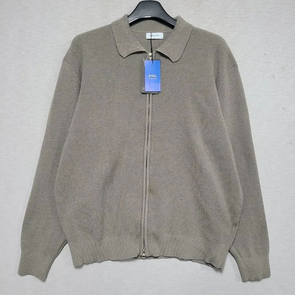 新品 ナインツー カラー ニット セーター ジップアップ メンズ 100 ― 1211
