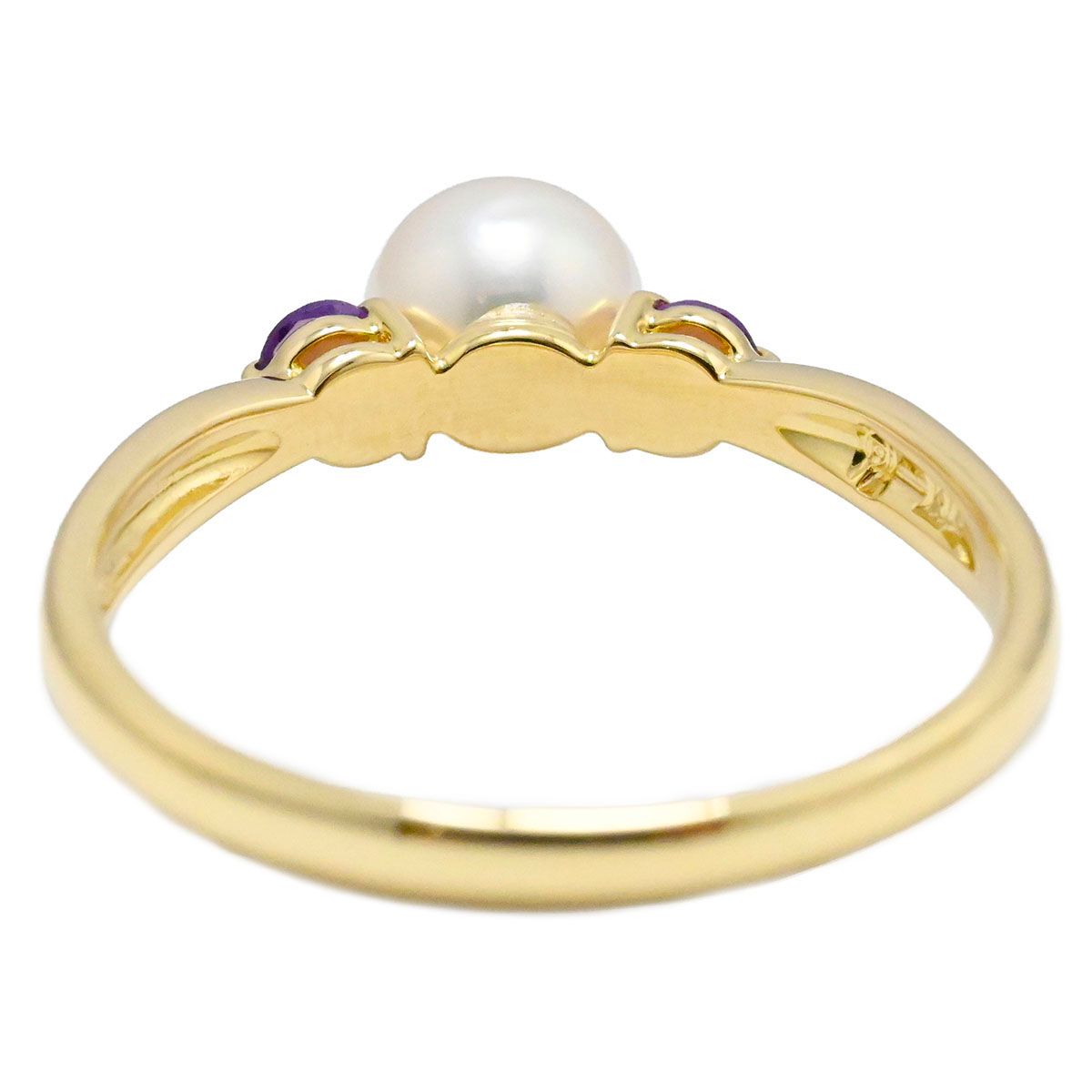 タサキ TASAKI タサキ K18YG イエローゴールド アメジスト パール6.7mm レディース サイズ18 HAPPYPLANETSERVICEAPARTMENTS_COM