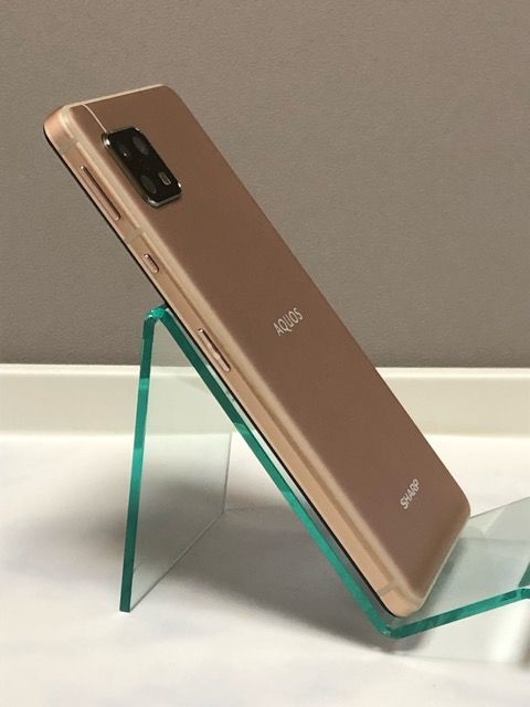 美品☆ SIMフリー AQUOS sense5G A105SH ライトカッパー 64GB スマホ