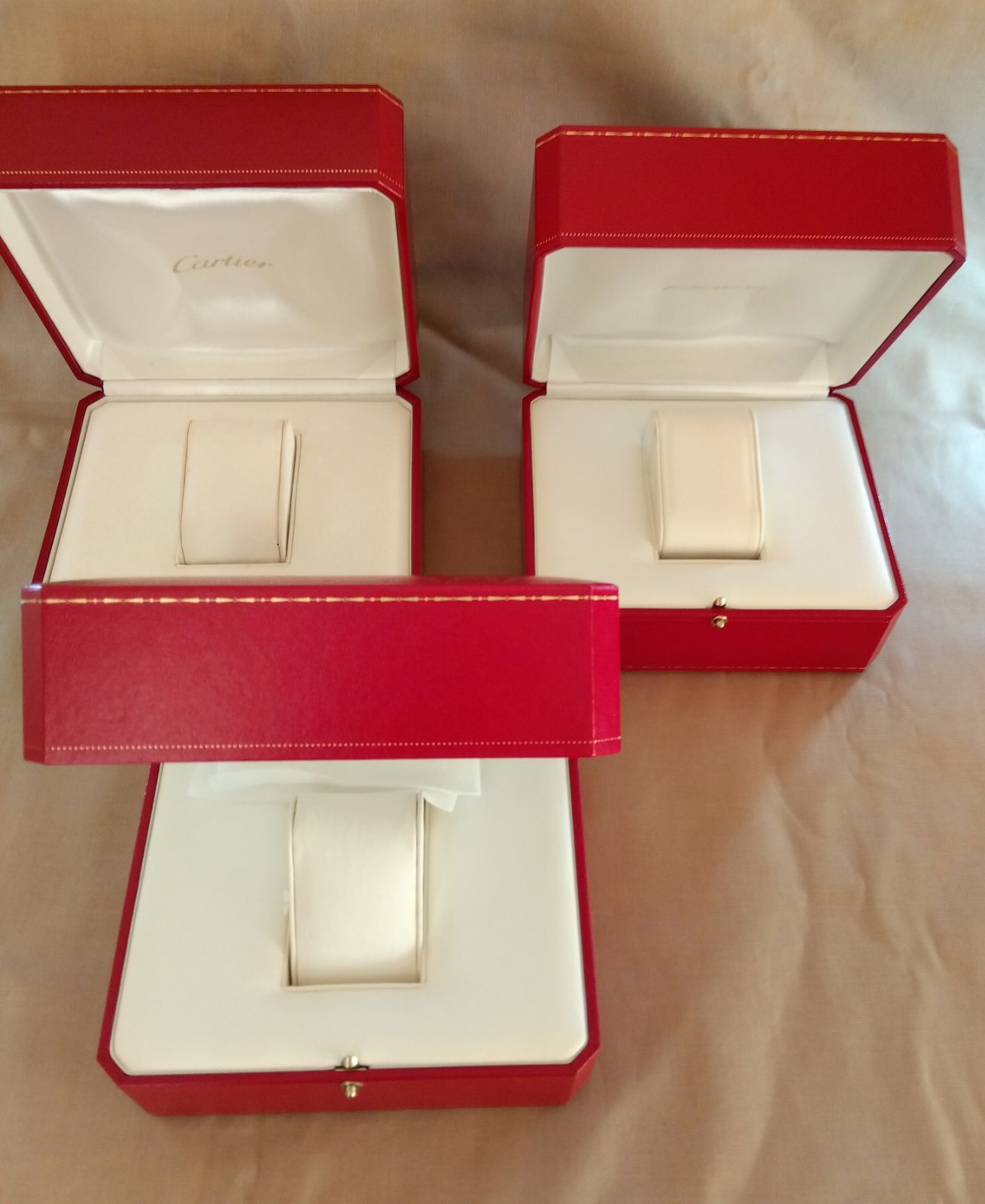 カルティエ Cartier 時計、アクセサリーケース(空箱)3個セット 