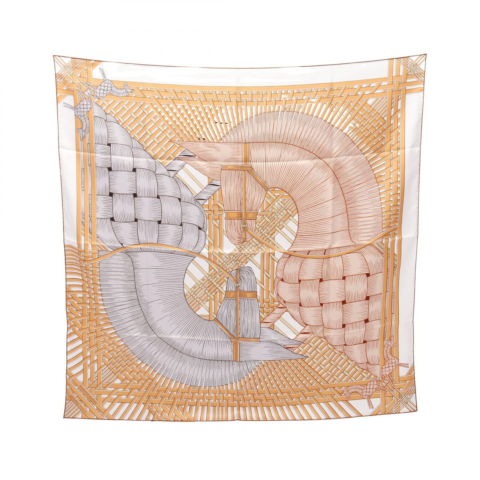 ✨️新品級✨️ エルメス カレ90 MASAN&MASAN スカーフ シルク エルメス HERMES スカーフ カレ90 Masan&Masan シルク カレ90