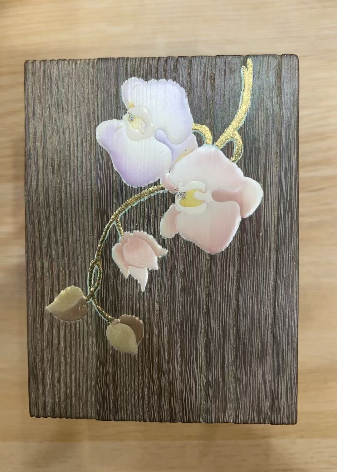 蒔絵漆器 桐箱付 ストア 高級和工芸 花柄 未使用 蒔絵漆器 桐箱付 高級