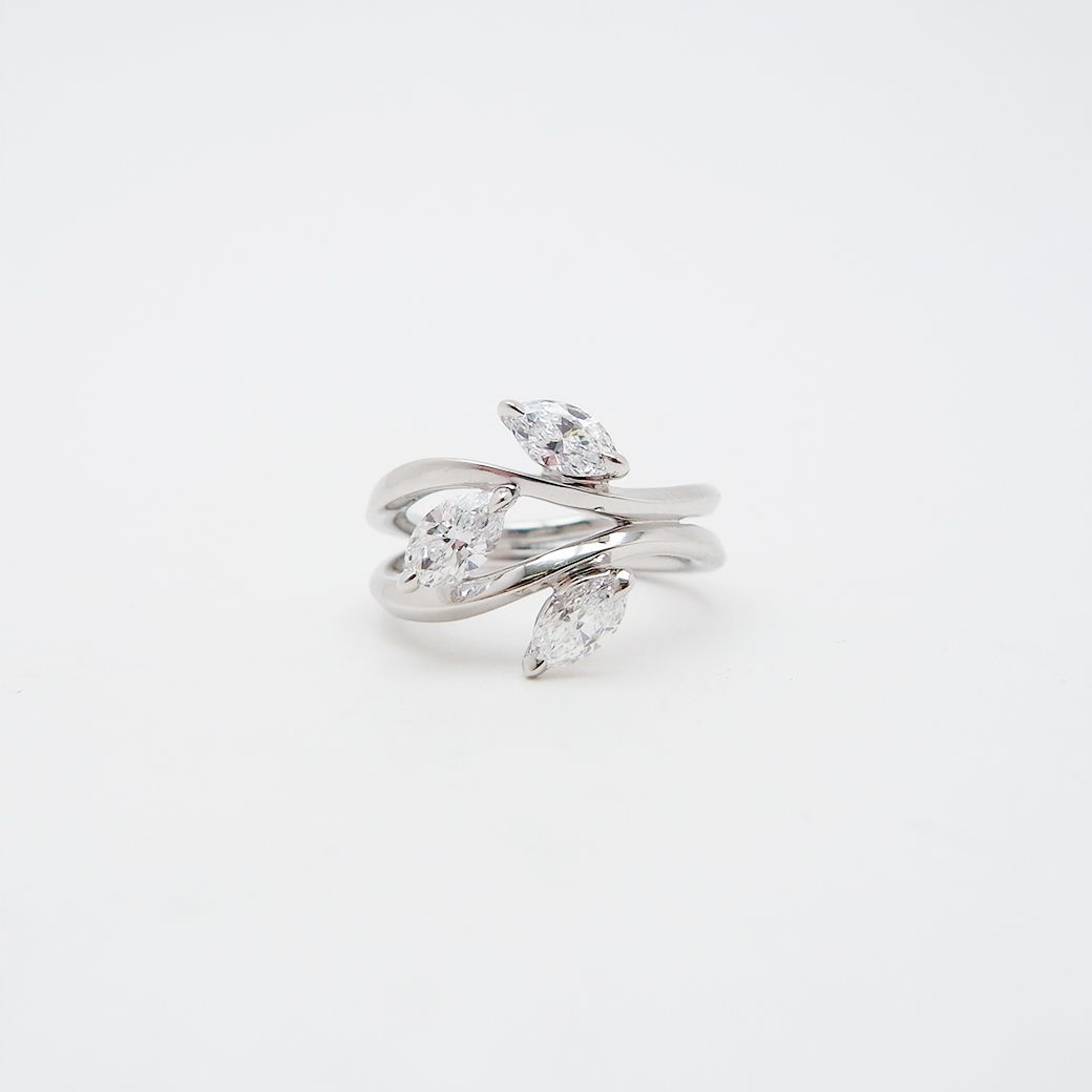カシケイ ダイヤモンド リング 7号 0.80ct Pt950 SAランク