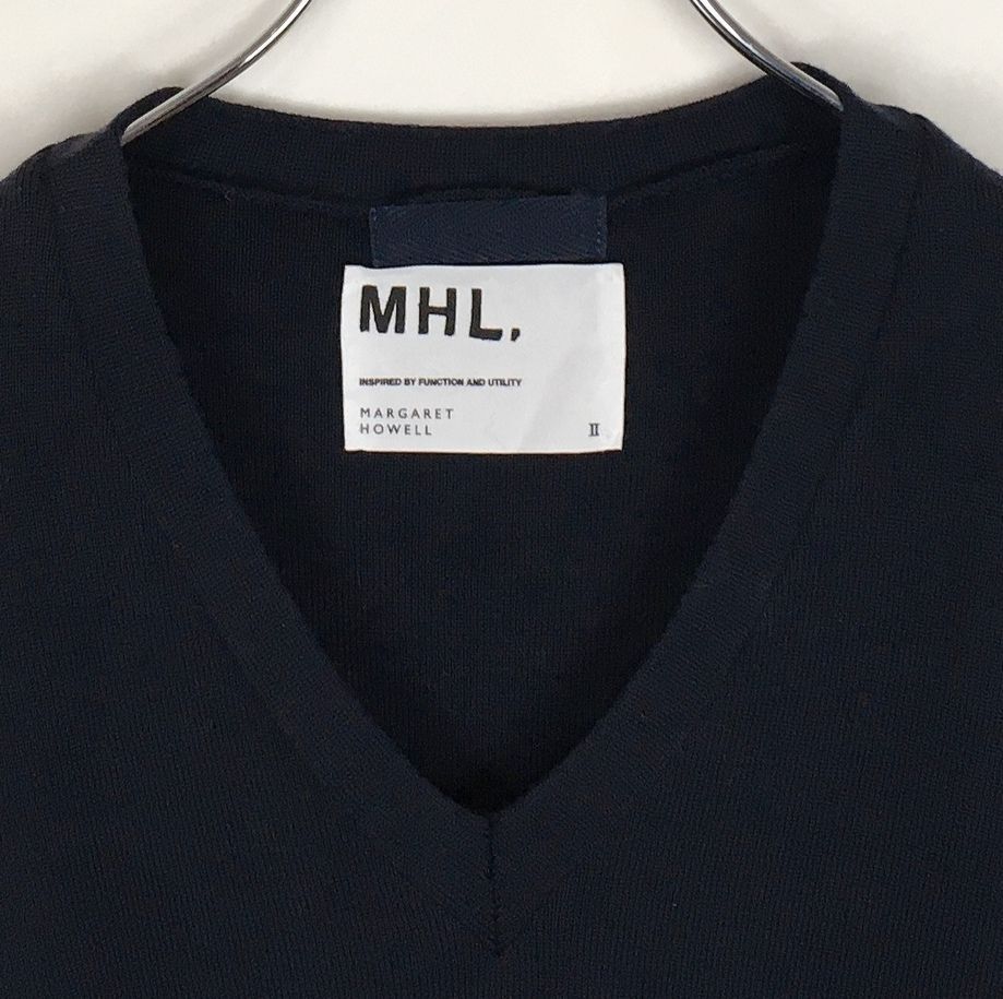 フランス製】 MHL マーガレットハウエル ウール Vネックニット