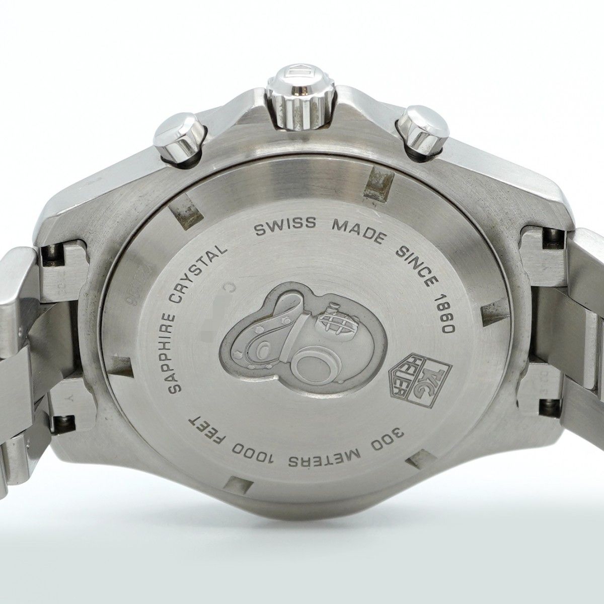 5wwh0423】タグホイヤー アクアレーサー CAF1111 シルバー文字盤【中古  