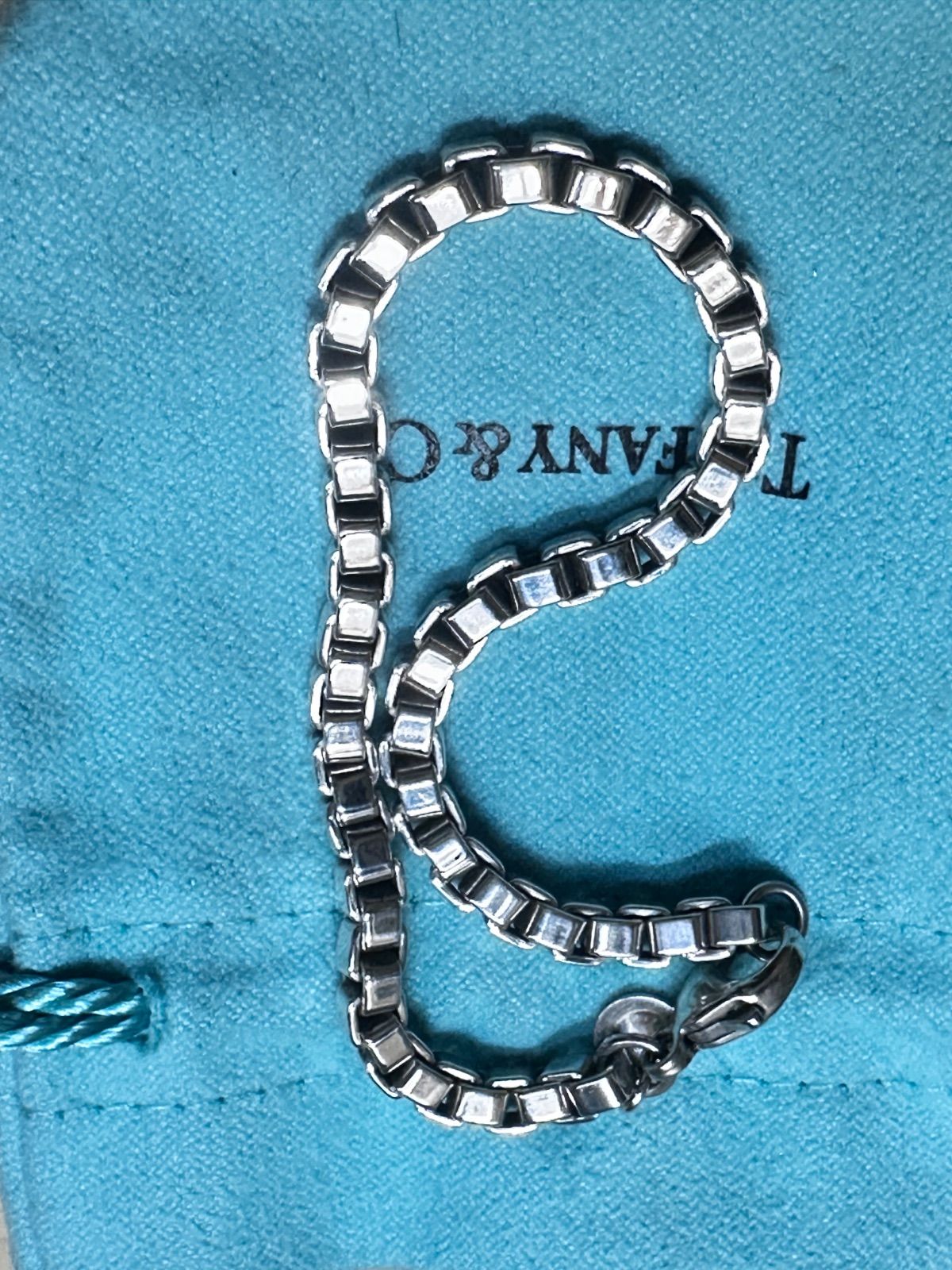 極美品TIFFANY&Co. ティファニー ベネチアンブレスレット 18.5cm