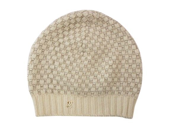 ルイ・ヴィトン モノグラム カシミヤシルク ニットキャップ LOUIS VUITTON - LOUIS VUITTON カシミヤ シルク混 ニット