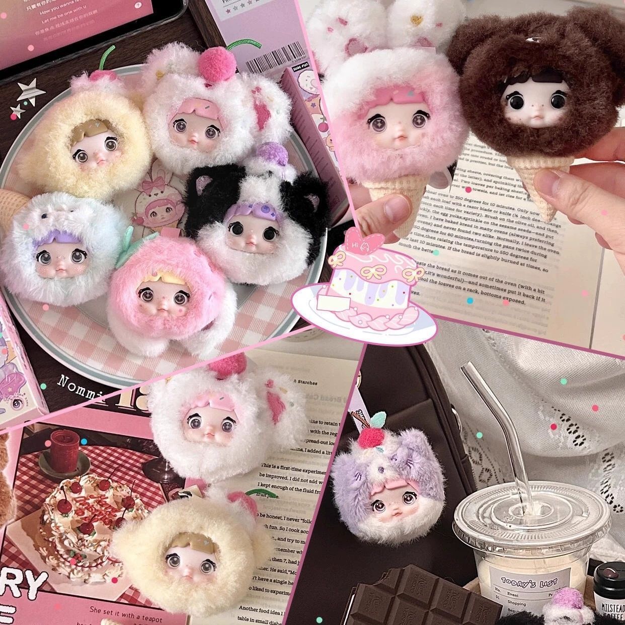 Nommi 甘さ100％シリーズぬいぐるみストラップブラインドボックス 新品 Nommi 甘さ100% シリーズ ぬいぐるみストラップ ブラインド
