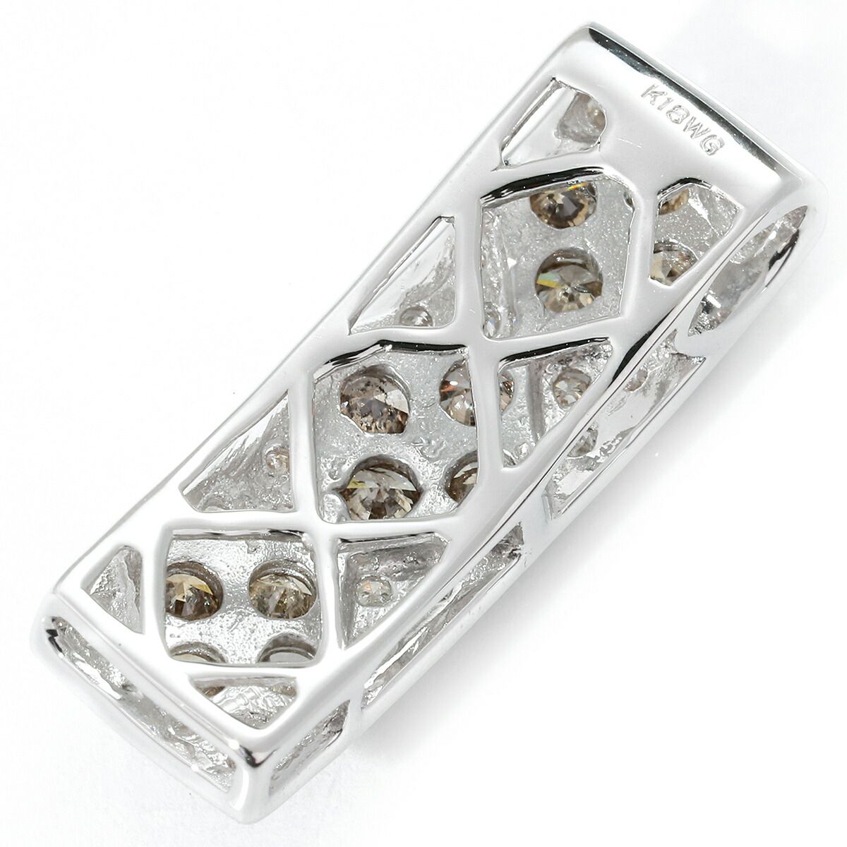 ブラウンダイヤ ペンダントトップ ダイヤモンド 1ct K18 中古  