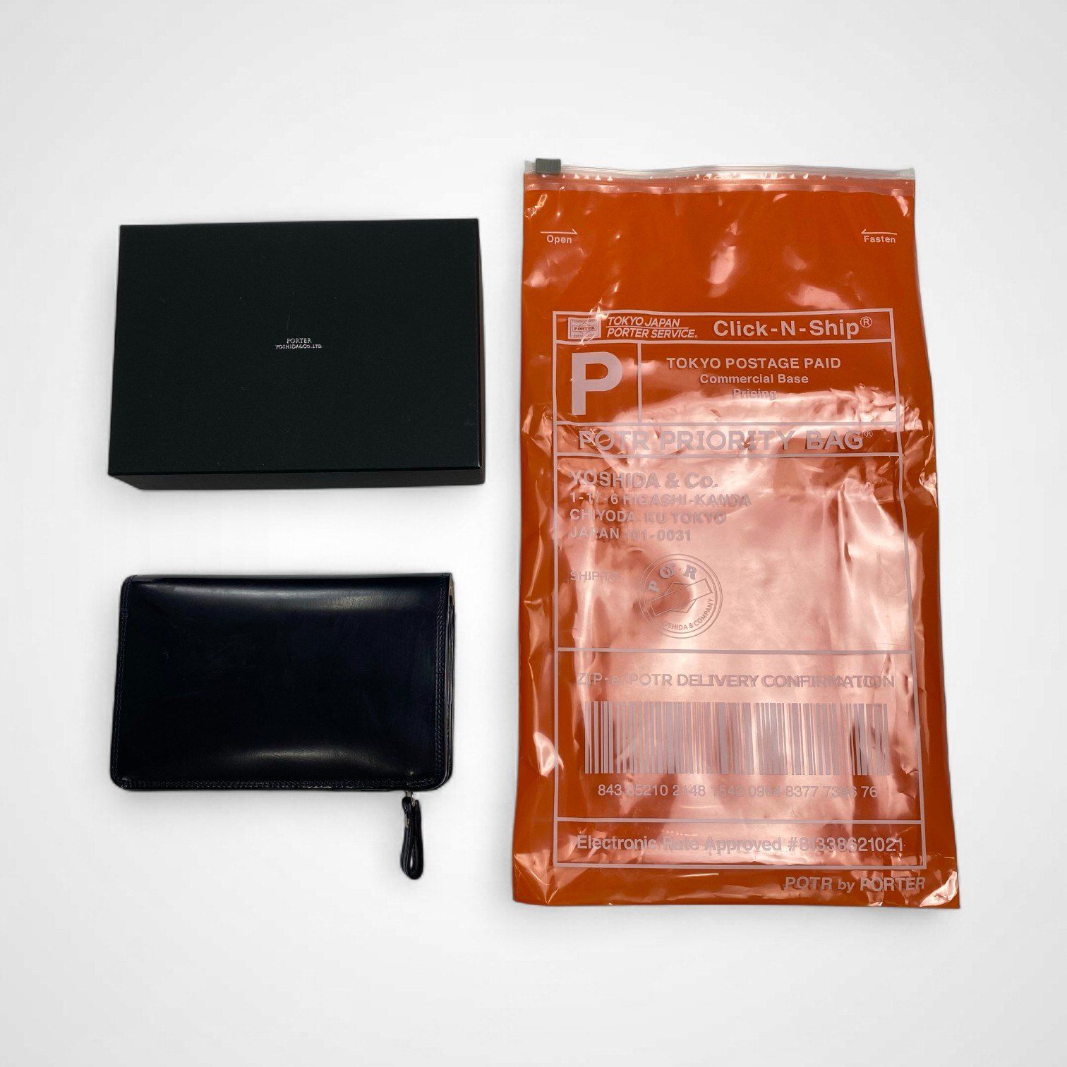 PORTER ポーター | COUNTER ホースハイドウォレット ブラック 037-02979 参考定価 43 000 tax