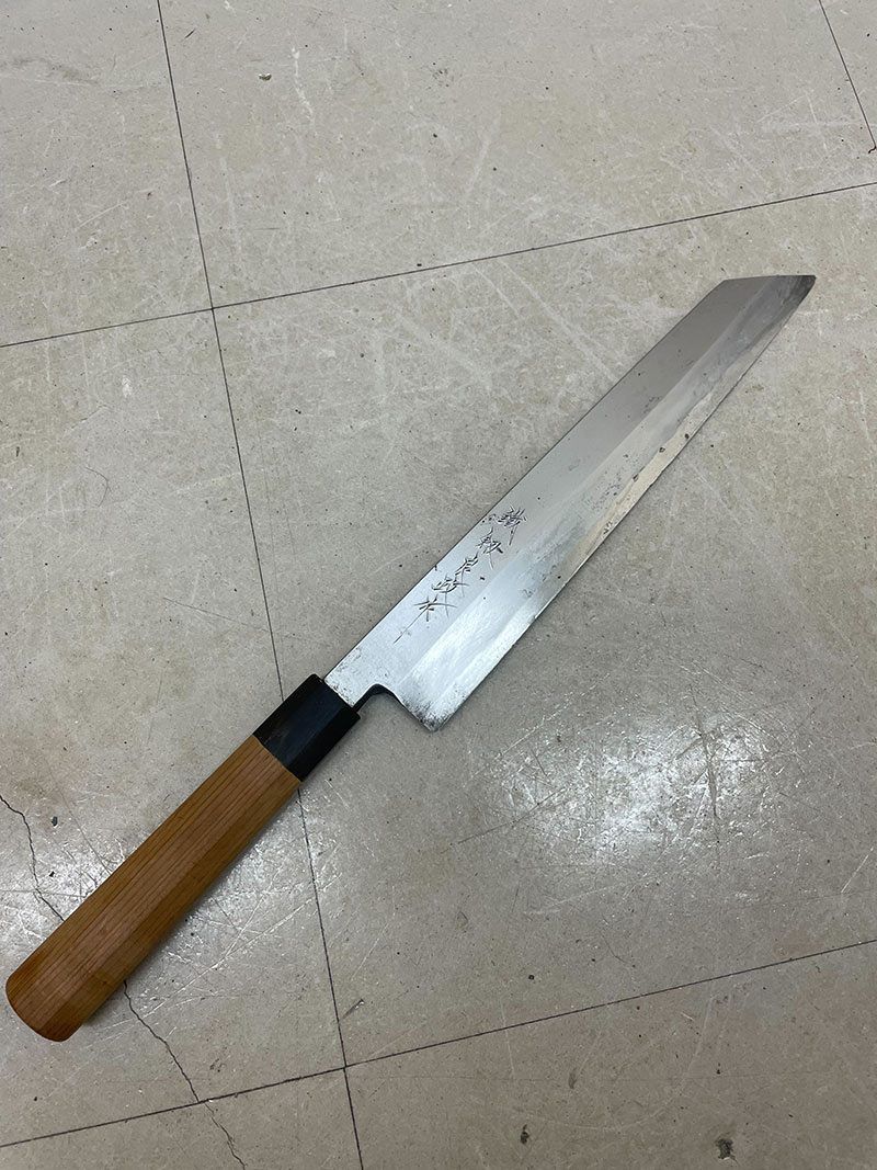 鐵剱良政作　本鍛錬 柳刃包丁 鐵剱良政作 本鍛錬 柳刃包丁 鐵剱良政作