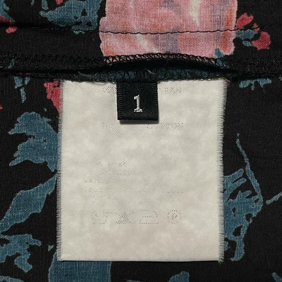 美品【leun logette】ルールロジェット 花柄 バラ 七分丈 497 美品【leun logette】ルールロジェット 花柄 バラ 七分丈 497