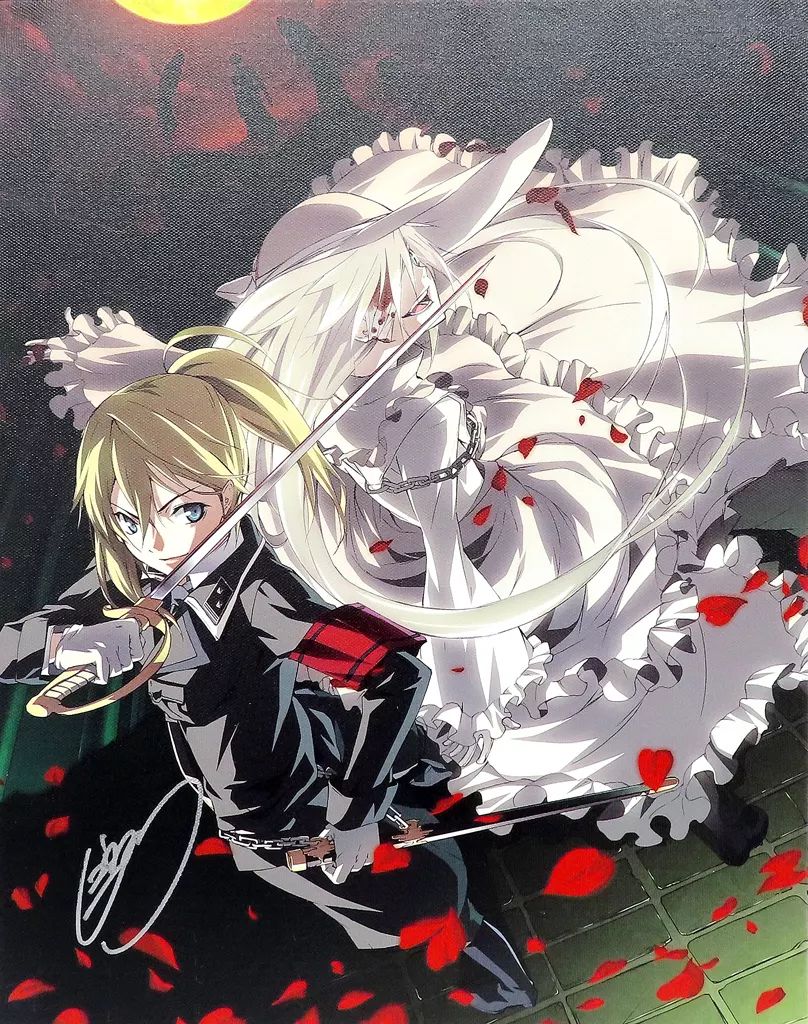 雑貨 デザイン11. Gユウスケ直筆サイン入り F6キャンバスアート Dies irae ～Acta est Fabula～ 15周年記念コラボカフェ in in JAM Akihabara
