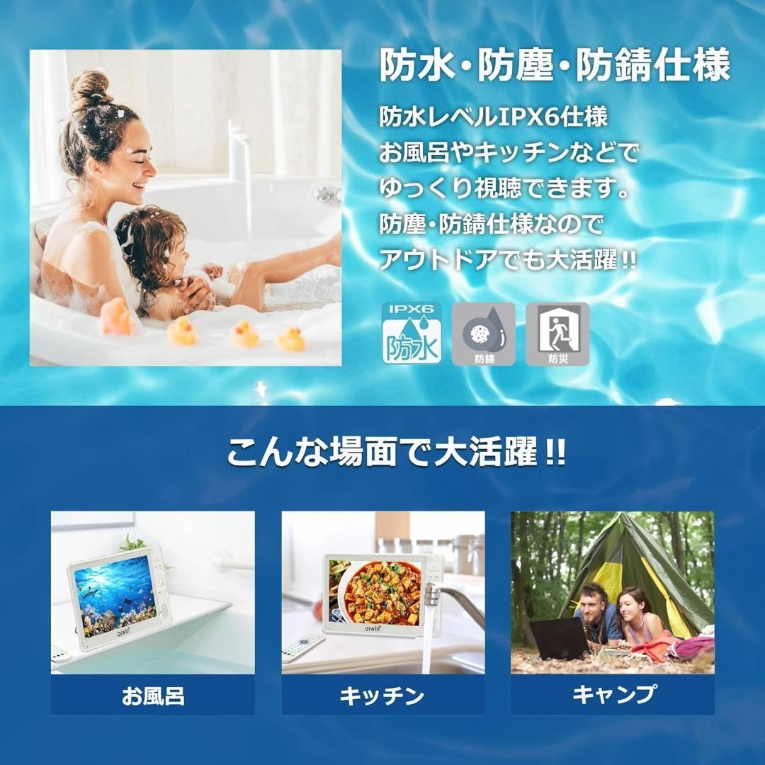 タフバッテリー搭載 防水＆防錆加工済み