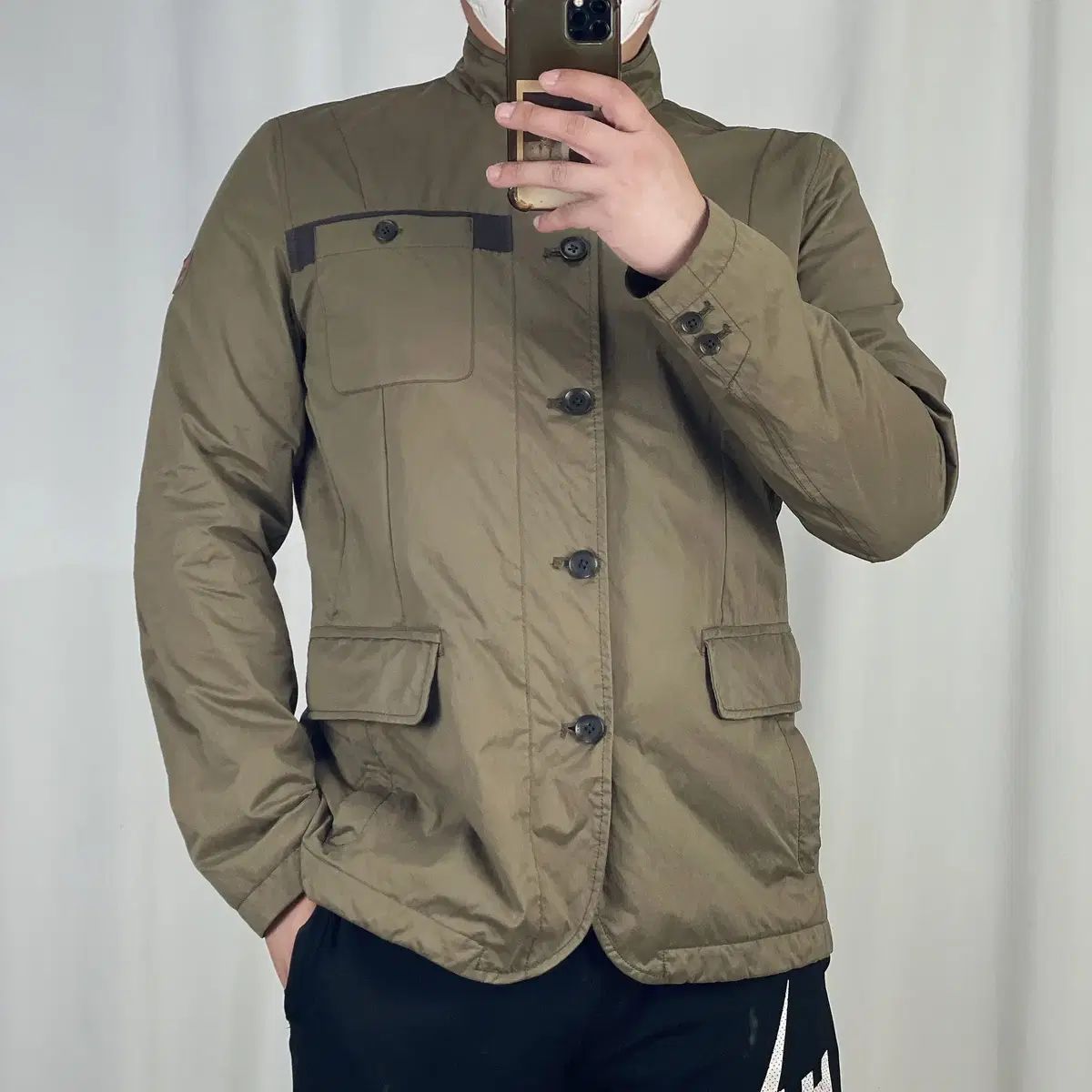 【新品タグ付】Jour ferie　ジップアップジャケット　3L　カーキ MENS】POWER STRETCH ZIP UP HOODY パワーストレッチ ジップ