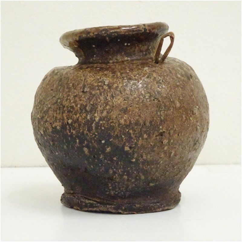 伊賀焼 作家物 掛花入（共箱） 花入れ 茶道 茶道具 花瓶 花器