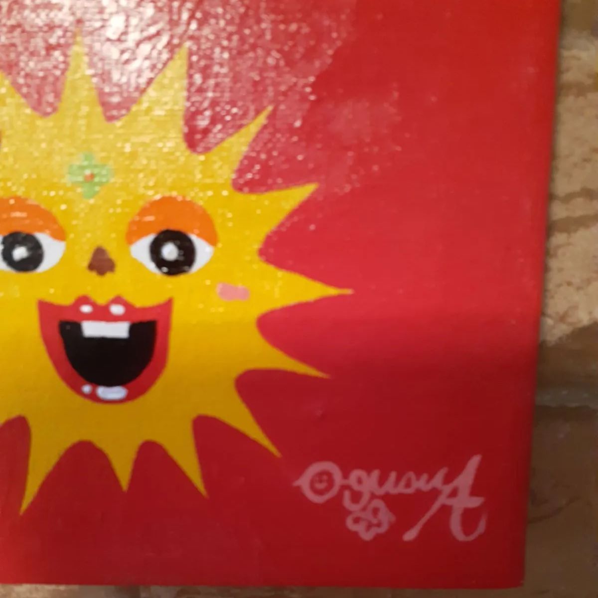ハッピー恵比寿様 ハッピー太陽画家 小楠アキコ作品 （坊主と