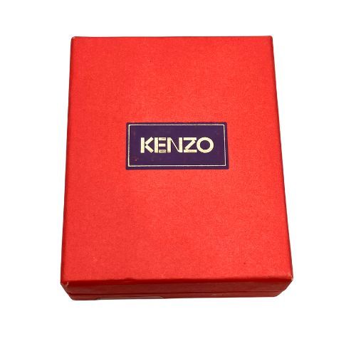 KENZO ケンゾー マット 艶消し ゴールド レッドカラー ブローチ KENZO ケンゾー マット 艶消し ゴールド レッドカラー ブローチ