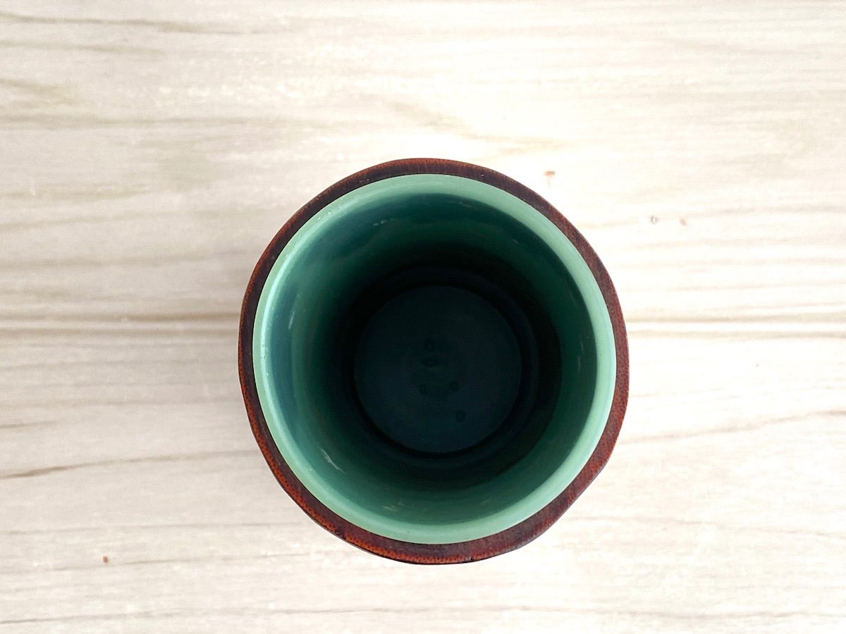 KB96】竹製 竹細工 竹工芸 花入 花器 丸筒型 直径7.5cm 高さ約18cm