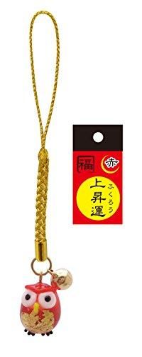 【新品・5営業日で発送】フォーカート ガラス細工 金箔フクロウ根付赤 (CKFN60002RD)【入数:3】