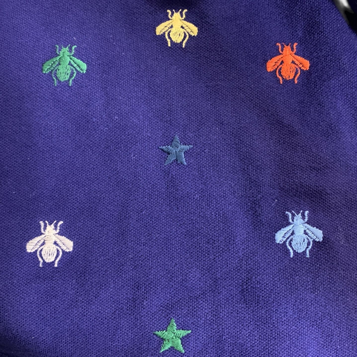 ◇中古品◇ GUCCI グッチ ポロシャツ ブルー 青 BEE POLO T