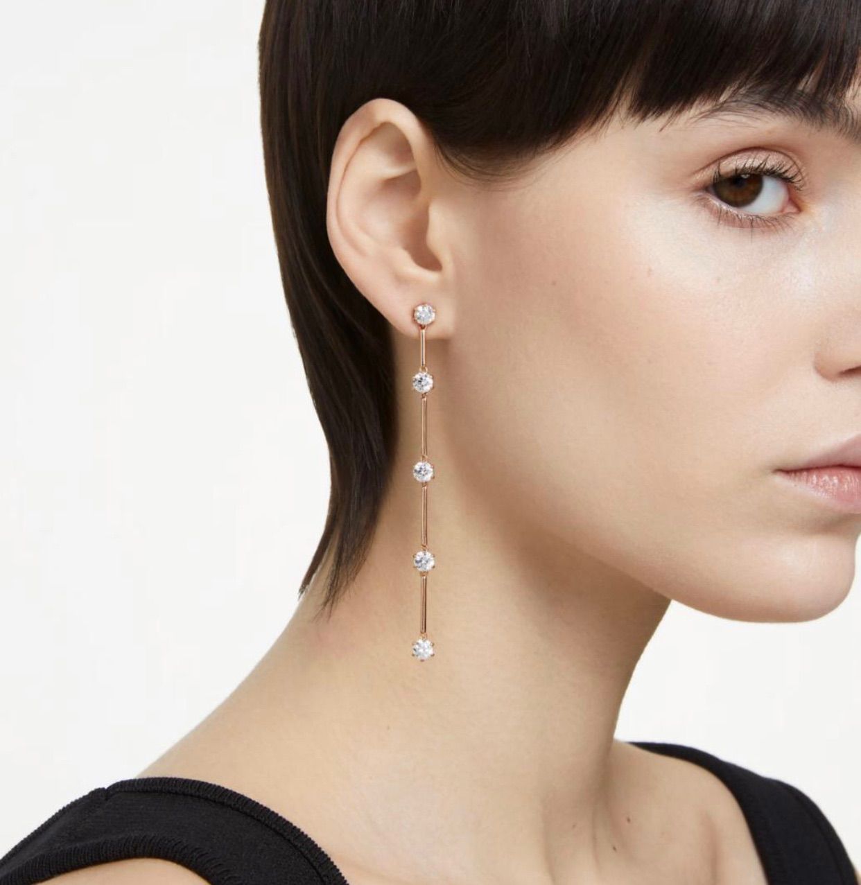 スワロフスキー Swarovski Constella ドロップピアス