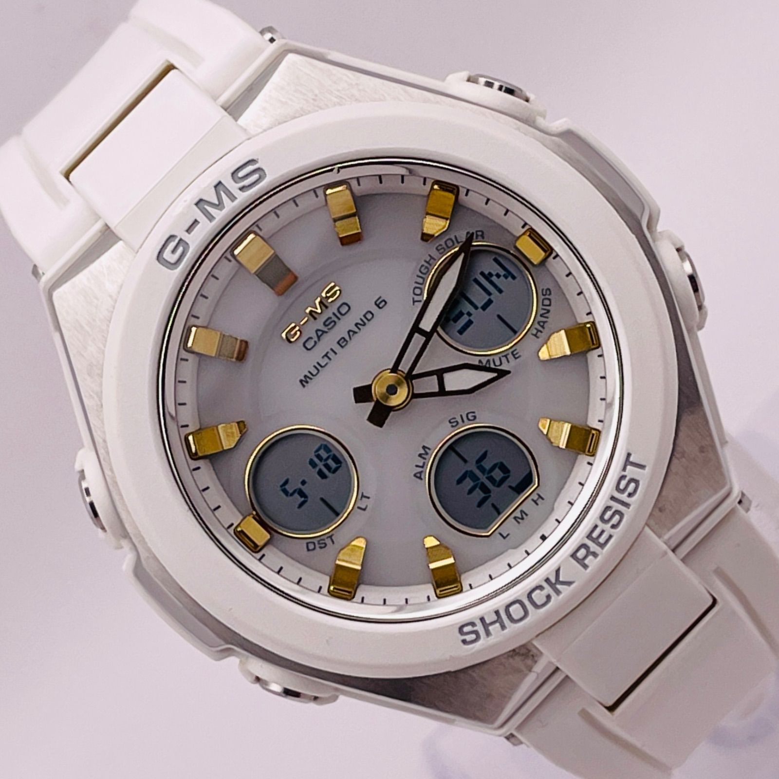 T478 正常稼動 CASIO カシオ 電波ソーラー Baby-G ベビージー G-MS ジーミズ MSG-W100-7AJF メタルケース 人気 時計 レディース ユニセックス